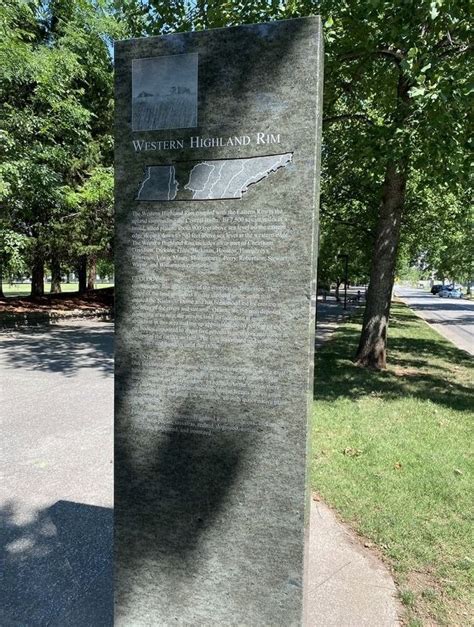 Western Highland Rim / Central Basin Historical Marker