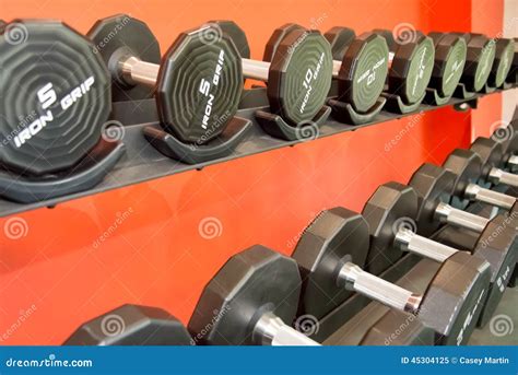 Barbells gym equipment editorial image. Image of sports - 45304125