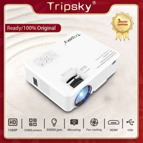 Jual Proyektor Led-tripsky-1080p Hd Home Theater T3 Mini Proyektor Di ...