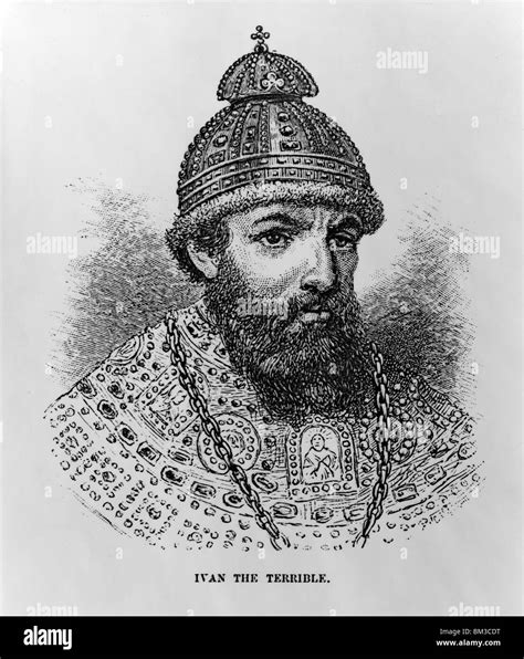 Ivan the Terrible (1530-1584) - Ivan IV, Czar of Russia, head-and-shoulders portrait Stock Photo ...