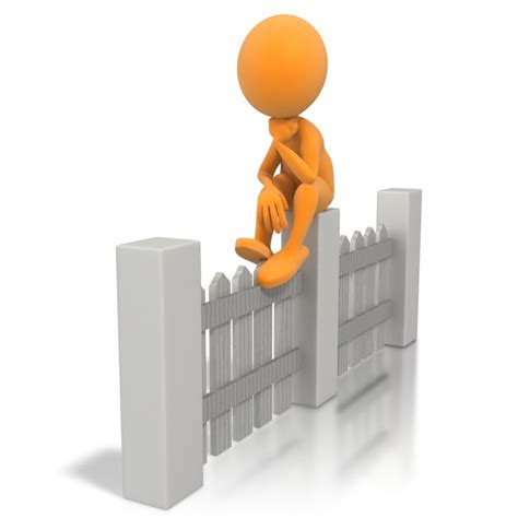 Sitting On The Fence | Great PowerPoint ClipArt for Presentations ...