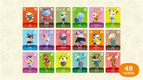 Raymond, Monica, Laura, Bouloche... Découvrez les 48 nouvelles cartes amiibo Animal Crossing ...