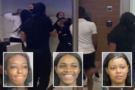 Moment three women launch brutal attack on Spirit Airlines staff at Florida airport after being ...
