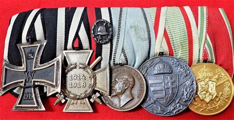 Sold Price: WW1 Imperial German medal bar of 5 awards - Invalid date AWST