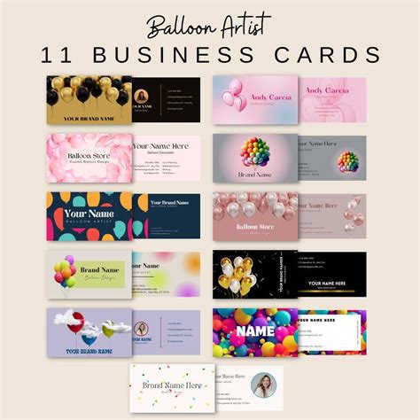 11 Business Card Templates Balloon Artist – Site Vee