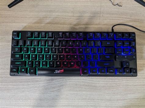 RGB gaming keyboard 87 keys membrane keyboard, Computers & Tech, Parts & Accessories, Computer ...