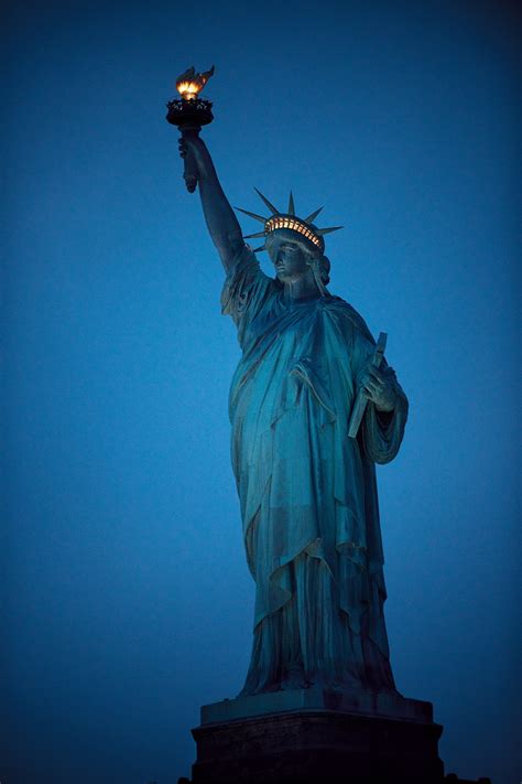 The-Statue-Of-Liberty-At-Night-New-York-Postcard | Travel & New York Photography by Konstantino ...