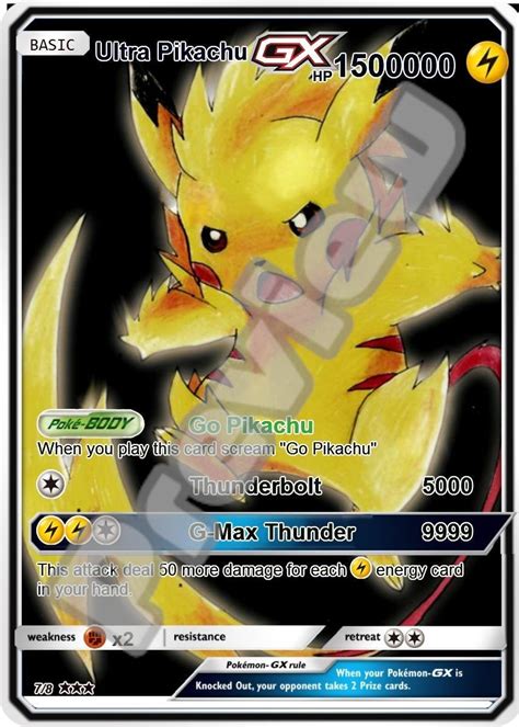 Mega Pikachu Pokemon Card Ex