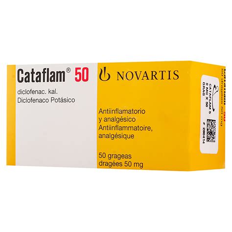 Comprar Cataflam Novartis 50 mg - Precio indicado por Unidad | Walmart El Salvador