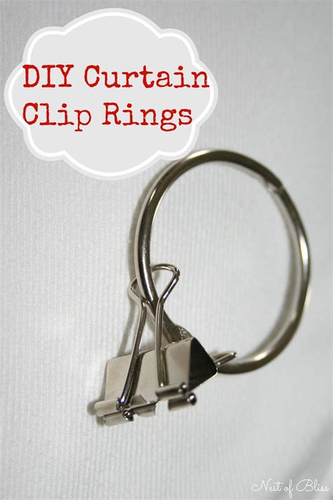 Diy curtain rings with clips images | DIY