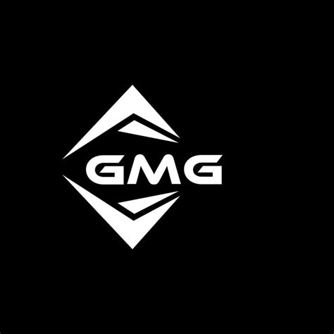 GMG abstract technology logo design on Black background. GMG creative initials letter logo ...