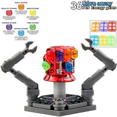 Iron Man Nano Gauntlet [36Pcs Stones] - Marvel Avengers EndGame Lego ...