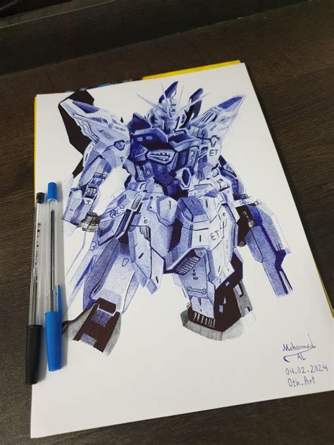 Tried drawing Strike Freedom Gundam : r/Gundam