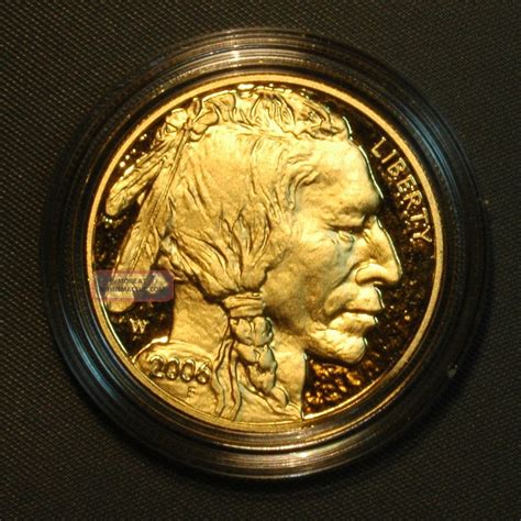 2006 - W 1 Oz Proof Gold Buffalo Coin With Box And Wallet