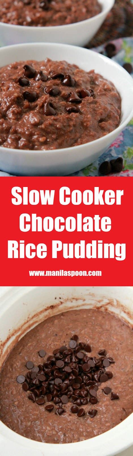 Ultimate Slow Cooker Chocolate Rice Pudding (Champorado) - Manila Spoon