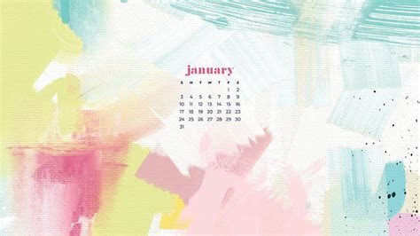 January 2021 calendar wallpapers – 30 FREE designs to choose from!