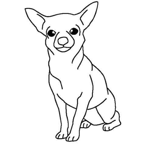 Chihuahua Dog Posing Coloring Pages - NetArt Chihuahua Drawing, Chihuahua Tattoo, Cute Chihuahua ...