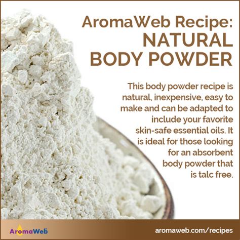 Aromatherapy Body Powder Recipe | AromaWeb