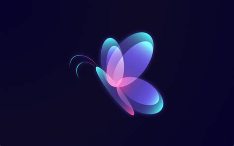 Glowing Butterfly 3D Logo on Behance