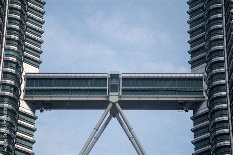 Vew of skybridge of Petronas Twin Towers in Kuala Lumpur Malaysia Stock ...