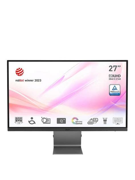 MSI Modern MD271UL 27 Inch, 4K UHD, 60Hz, IPS, USB Type-C, Flat Monitor ...