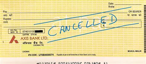 How to cancel a cheque? (cancelled cheque) - GST PORTAL INDIA