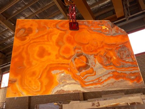 Orange Onyx Stone Slabs