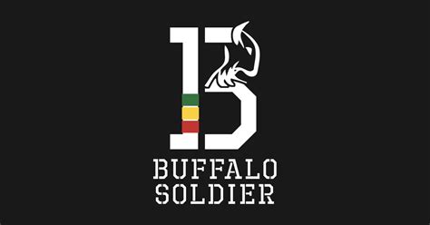 Buffalo Soldier Logo White - Buffalo Soldier Logo - Pillow | TeePublic