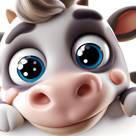 Cute Cow And Pig Cartoon