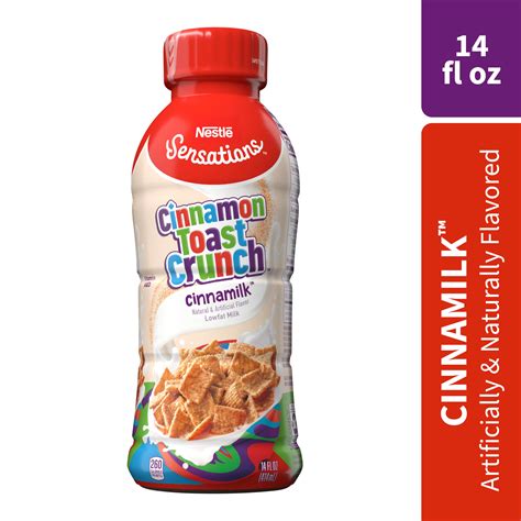 Nestle Sensations Cinnamon Toast Crunch Flavored Lowfat Milk, Ready to ...