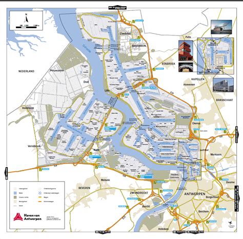 map port of antwerp map of the port of antwerp | Voyage