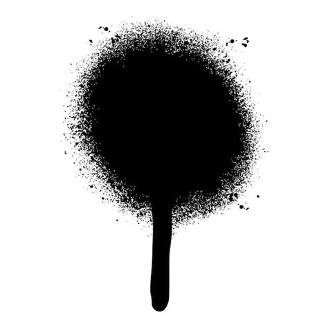 Premium Vector | Graffiti spray painted drips black ink splatters isolated on white background