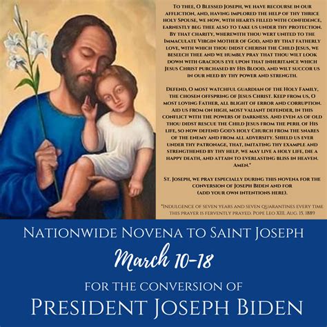 Please Join a Nationwide Novena to Saint Joseph for the Conversion of ...