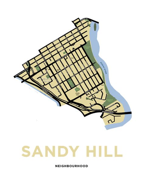 Sandy Hill Neighbourhood Map Print – Jelly Brothers