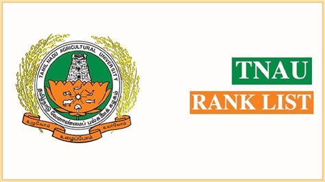 TNAU Rank List 2024 PDF Download - UG Admission Merit