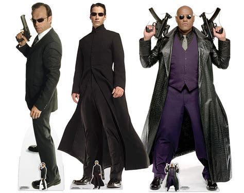 The Matrix Lifesize Cardboard Cutouts Set of 3 with Neo, Morpheus and ...