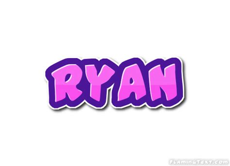 Ryan Logo | Free Name Design Tool from Flaming Text