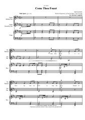 Come Thou Fount - violin solo with piano by John Wyeth sheet music on kristincampbell.musicaneo.com