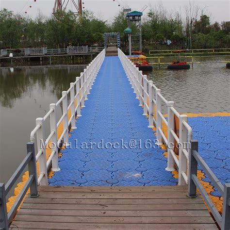 HDPE Plastic Modular Floating Pontoon Bridge for Modular Floating Pontoon Supplier in China ...