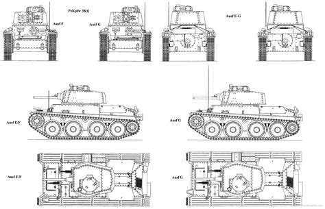 38(T) Blueprints | Tanks | Pinterest | Operation sea lion, Battle tank ...