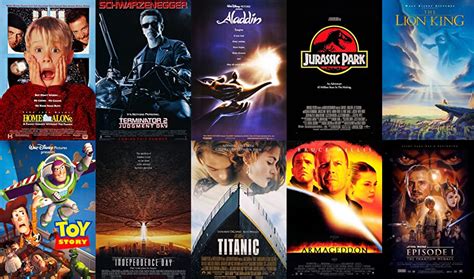 The top box office film from each year and the original posters (1990-1999) : r/nostalgia