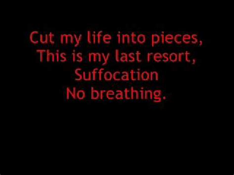 Papa Roach Last Resort Lyrics - YouTube