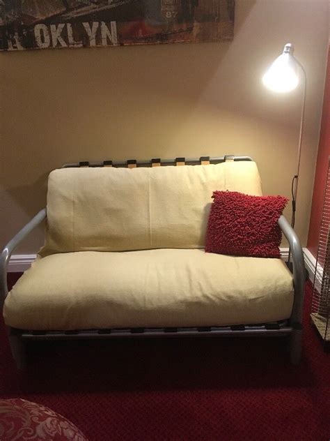 Metal frame double futon sofa bed | in Alfreton, Derbyshire | Gumtree