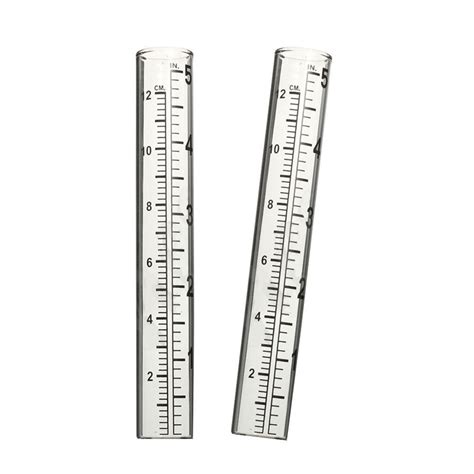 2pcs 5" Capacity Rain Gauge Glass Replacement Tube for Yard Garden Outdoor Home - Walmart.com ...