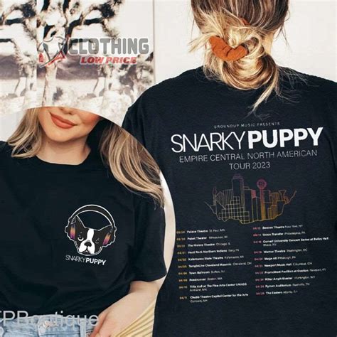 Snarky Puppy Empire Central North American Tour 2023 Merch Snarky Puppy Band Shirt Snarky Puppy ...