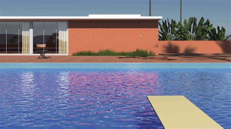 tavolo Effettivamente Becks david hockney swimming pool poster Scoiattolo Risorse Confezione da ...