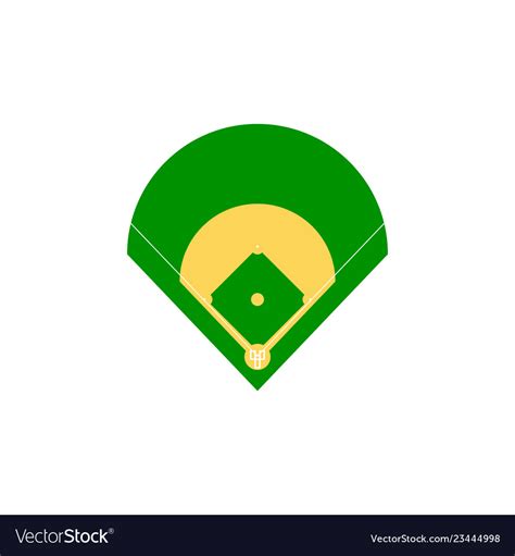 Baseball field Royalty Free Vector Image - VectorStock