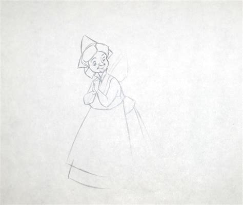 Original Walt Disney Production Drawing from Sleeping Beauty featuring Fauna (1959 ...