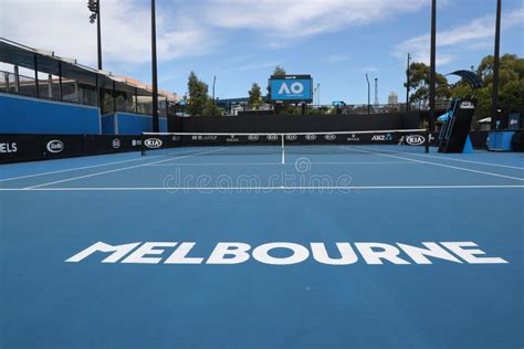 Show Court 10 at Australian Tennis Center in Melbourne Park during 2019 ...