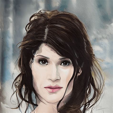 Gemma Arterton Tamina Watercolor Painting · Creative Fabrica